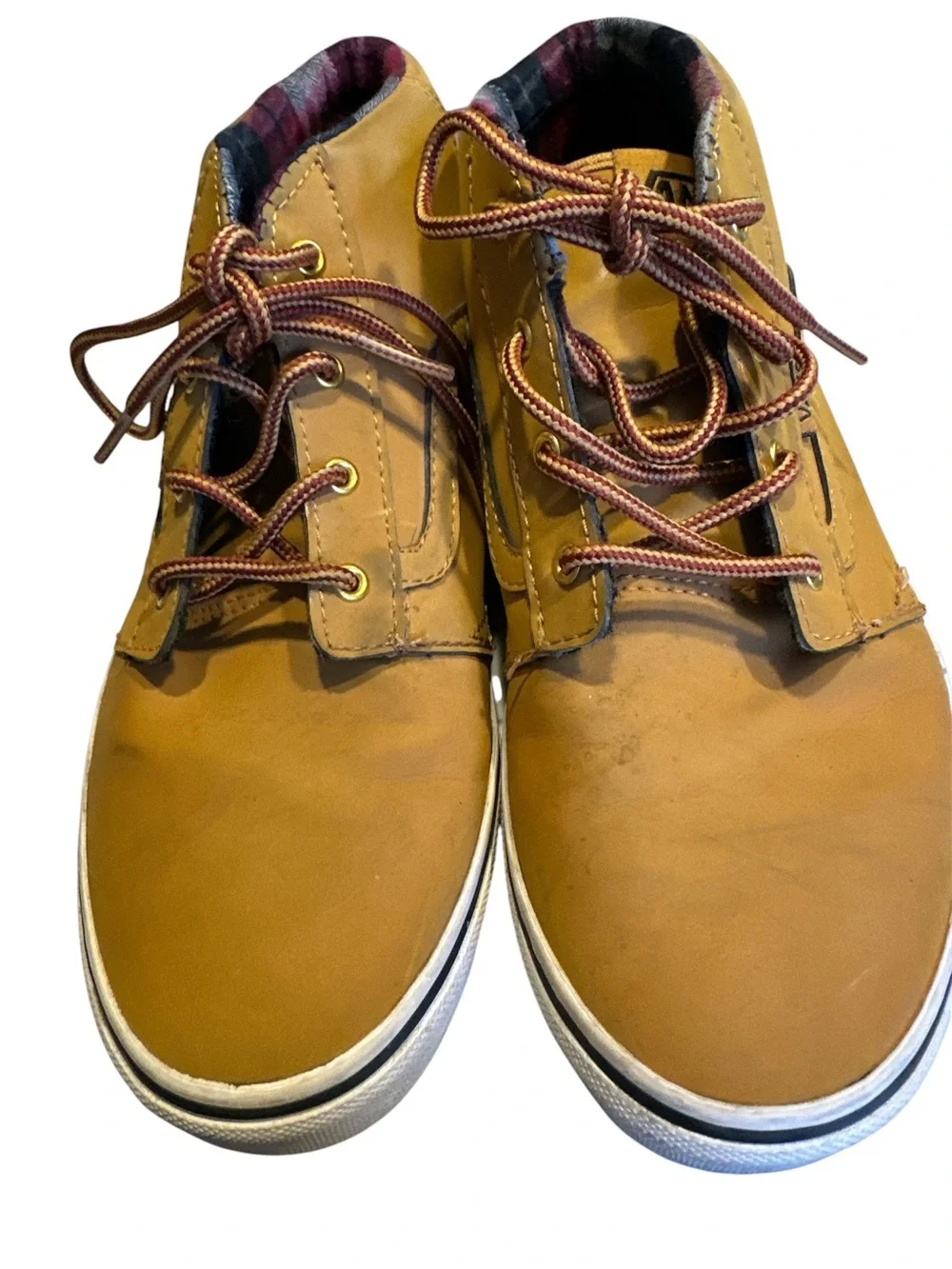 Youth vans size 6 mid top sneakers/bo